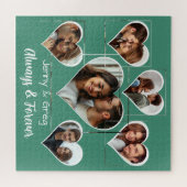 Romantische Zes Foto Sjabloon Jigsaw Puzzel (Horizontaal)