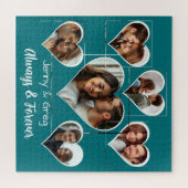 Romantische Zes Foto Sjabloon Jigsaw Puzzel (Horizontaal)