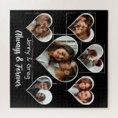 Romantische Zes Foto Sjabloon Jigsaw Puzzel (Horizontaal)