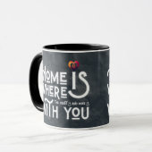 Romantische Zielsverwant Quote Hart Combo Mok (Voorkant links)