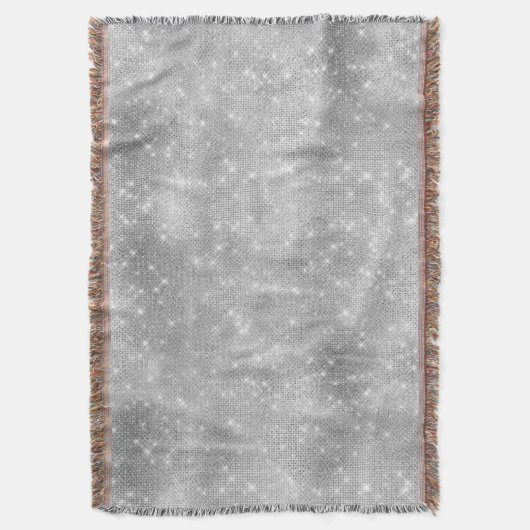 Romantische zilveren sprankeling deken (Voorkant Verticaal)
