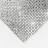 Romantische zilveren sprankeling fleece deken (Hoek)