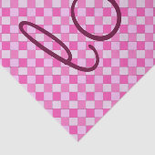 Romantische zoete grafische geweven roze aangepast tissuepapier (Detail)