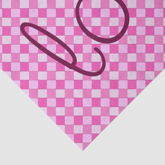 Romantische zoete grafische geweven roze aangepast tissuepapier (Detail)