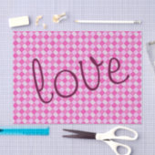 Romantische zoete grafische geweven roze aangepast tissuepapier (Craft)