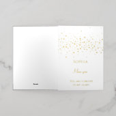 Romantische zoete harten folie wenskaart (Buiten Laag)