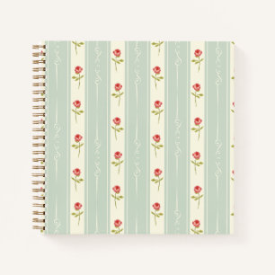 Romantische zoete Shabby chic schattige botanische Notitieboek