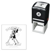 Romantische Zomer in Bali Douane Rubber Stempel -  (In situ)