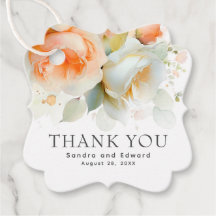 Romantische zomer tuin bloemen bruiloft dank u