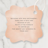 Romantische zomer tuin bloemen bruiloft dank u bedankjes labels (Achterkant)