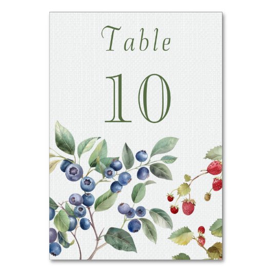 Romantische zomerbessen Huwelijk Kaart (Voorkant)