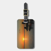 Romantische zonsondergang bagagelabel (Voorkant verticaal)