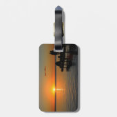 Romantische zonsondergang bagagelabel (Achterkant verticaal)