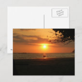 romantische zonsondergang briefkaart (Voorkant / Achterkant)