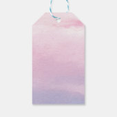 Romantische zonsondergang bruiloft decoratie verpa cadeaulabel (Achterkant)