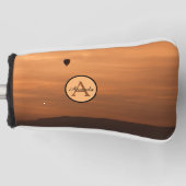 Romantische zonsondergang fotomonogram hete luchtb golfheadcover (Voorkant)