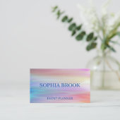 Romantische zonsondergang met meerdere waterverven visitekaartje (Staand voorkant)