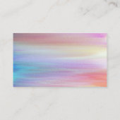 Romantische zonsondergang met meerdere waterverven visitekaartje (Achterkant)