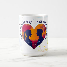 Romantische Zonsondergang Soulmates Jouw Hart Mijn Koffiemok