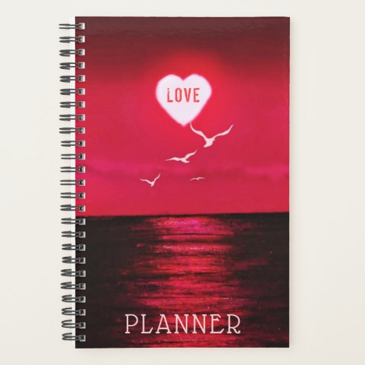 Romantische zonsondergangplanner planner (Voorkant)