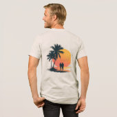Romantische Zonsondergangswandeling Tri-Blend Shirt (Voorkant)