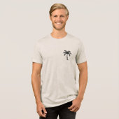Romantische Zonsondergangswandeling Tri-Blend Shirt (Voorkant volledig)