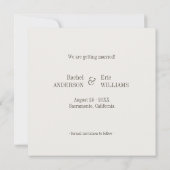 Romantische zwanen - save the date aankondiging (Achterkant)