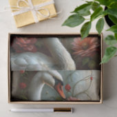 Romantische Zwanenrozen Decoupage Tissuepapier (Geschenk)
