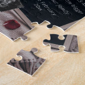 Romantische zwangerschapsaankondiging met Rozen en Legpuzzel (Zijkant)