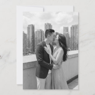 Romantische zwart-wit foto kaart