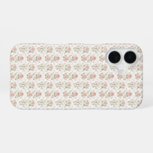 Romantische Zwarte Botanische Esthetiek, Vintage B iPhone 16 Hoesje