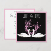 Romantische zwitserse uitnodiging (Voorkant / Achterkant)