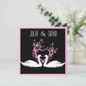 Romantische zwitserse uitnodiging (Staand voorkant)