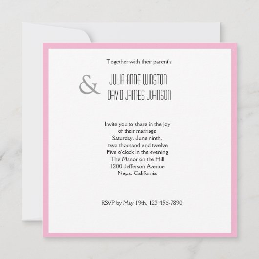 Romantische zwitserse uitnodiging (Achterkant)