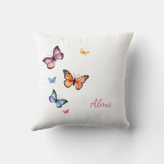 Romantisches Einhorn mit Blumen - Schulkind 2025 | Kussen (Achterkant)