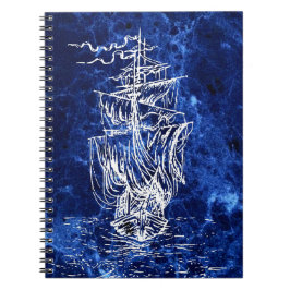 Romantisches Segelschiff Notitieboek