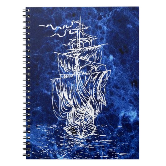 Romantisches Segelschiff Notitieboek (Voorkant)