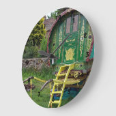 Romany Gypsy bowtop wagon Large Clock Grote Klok (Hoek)