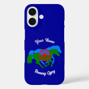 Romany Gypsy Vlag en Paard iPhone 16 Hoesje