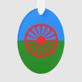 Romany Gypsy vlag Ornament (achterkant)
