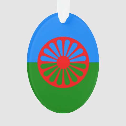 Romany Gypsy vlag Ornament (achterkant)