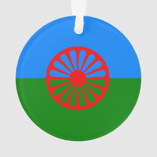 Romany Gypsy vlag Ornament (achterkant)