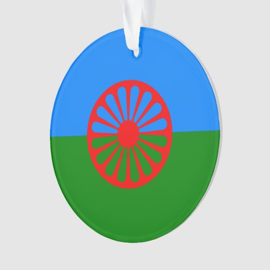 Romany Gypsy vlag Ornament (voorkant)