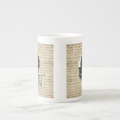  Romany Gypsy wagen Porselein Kop (Voorkant)