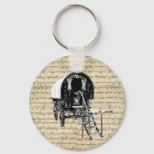  Romany Gypsy wagen Sleutelhanger (Voorkant)