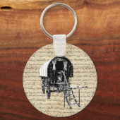  Romany Gypsy wagen Sleutelhanger (Voorkant)