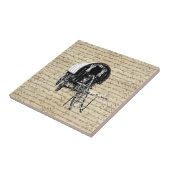  Romany Gypsy wagen Tegeltje (Zijkant)