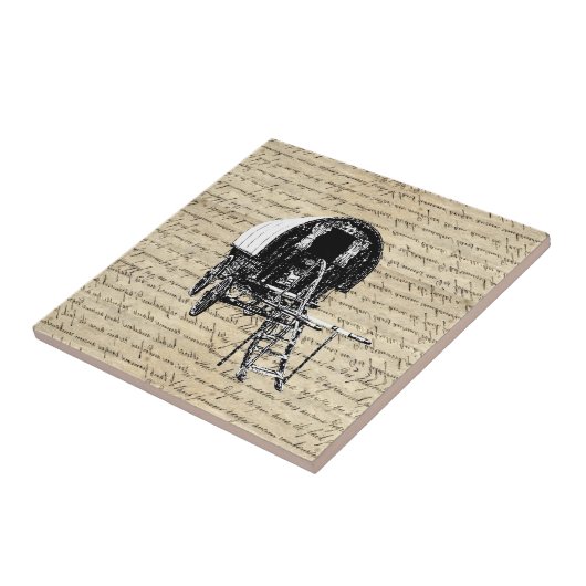  Romany Gypsy wagen Tegeltje (Zijkant)