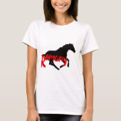 Romany Zigeuner tekst en paard T-shirt (Voorkant)