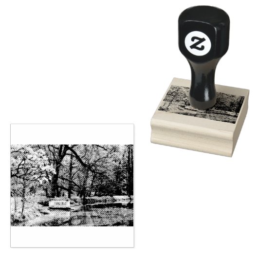 Romatisch meer rubberstempel (Gestempeld)